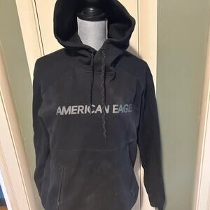 Black american eagle hoodie